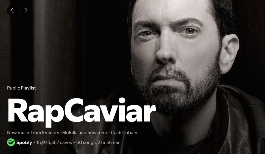 Eminem on the cover of Spotify's RapCaviar playlist / Eminem na capa da  playlist RapCaviar do Spotify - Eminem Brasil